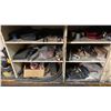 Image 11 : LARGE TOOL BENCH WITH CONTENTS- HUSKY TOOL BOX, WALL HANGING TOOLS, CUPBOARDS OF TOOLS & MISC SHOP