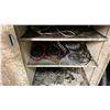 Image 12 : LARGE TOOL BENCH WITH CONTENTS- HUSKY TOOL BOX, WALL HANGING TOOLS, CUPBOARDS OF TOOLS & MISC SHOP