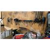 Image 6 : LARGE TOOL BENCH WITH CONTENTS- HUSKY TOOL BOX, WALL HANGING TOOLS, CUPBOARDS OF TOOLS & MISC SHOP