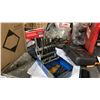 Image 7 : LARGE TOOL BENCH WITH CONTENTS- HUSKY TOOL BOX, WALL HANGING TOOLS, CUPBOARDS OF TOOLS & MISC SHOP