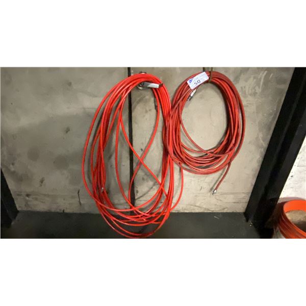2 RED AIR LINE HOSES