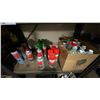 Image 6 : 3 INDUSTRIAL COUNTER HEIGHT SHELVING UNITS AND CONTENTS & PAIR OF ORANGE 40 COMPARTMENT PARTS