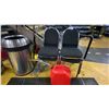 Image 4 : 2 ANTI FATIGUE FLOOR MATS, STAINLESS STEEL GARBAGE CAN, 4 CHAIRS, RACING FLAGS, REDBULL BEVERAGE