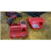 Image 3 : MILWAUKEE CORDLESS M12 3 PC DRILL SET & HARDWARE CASE WITH CONTENTS- HAMMER DRILL, 2 DRILLS,