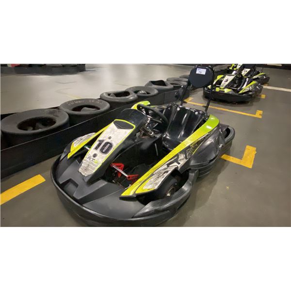 SODI KART RT8 BLACK/GREEN GASOLINE POWERED GO KART WITH HONDA ENGINE