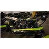 Image 2 : SODI KART RT8 BLACK/GREEN GASOLINE POWERED GO KART WITH HONDA ENGINE *MAY REQUIRE PARTS/REPAIR*