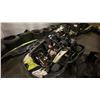 Image 1 : SODI KART RT8 BLACK/GREEN GASOLINE POWERED GO KART WITH HONDA ENGINE *MAY REQUIRE PARTS/REPAIR*