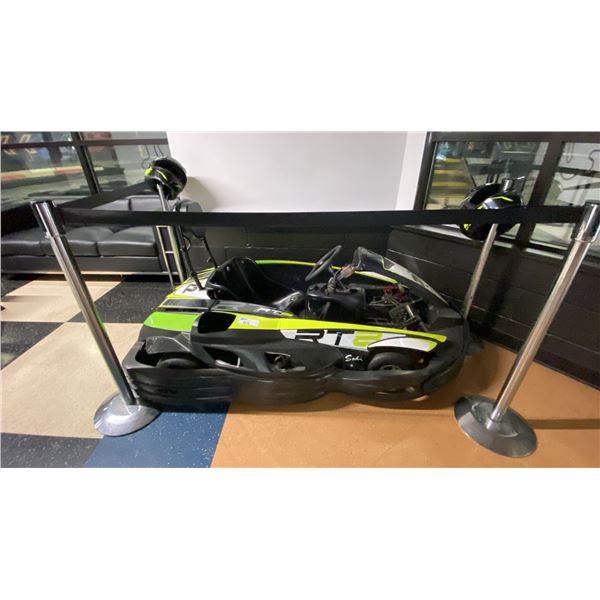SODI KART RT8 BLACK/GREEN GASOLINE POWERED GO KART WITH HONDA ENGINE *NO ENGINE*