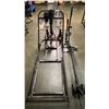 Image 1 : HYDRAULIC GO KART MECHANIC LIFT, HAND PRESS, 3 JACK STANDS & CUSTOM MADE KART DOLLY