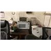 Image 5 : CONTENTS OF CORNER- MINI FRIDGE, OIL HEATER, CHAIRS, STOOLS, RACING HELMETS & MORE
