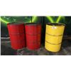 Image 2 : 2 BARRELS WITH ASSORTED GO KART PARTS, METAL PALLET CRATE, 3 METAL BARRELS & 2 CHAIRS