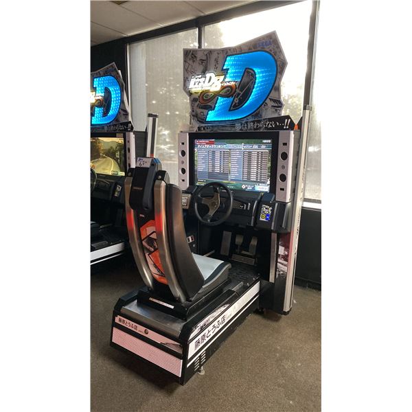 SEGA INITIAL D ARCADE STAGE 8 INFINITY COIN OPERATED DRIVING SIMULATOR GAME