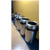 Image 3 : 4 STAINLESS STEEL COMMERCIAL TRASH CANS & 2 DECORATIVE VASE