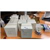 Image 1 : GROUP OF ASSORTED THERMAL PAPER ROLLS, BATTERIES & LIGHTS