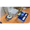 Image 2 : GROUP OF ASSORTED THERMAL PAPER ROLLS, BATTERIES & LIGHTS