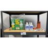 Image 3 : GREY METAL/WOOD SHELVING UNIT WITH ASSORTED CONTENTS, BLACK FILING CABINET & BUMIL SAFE *NO COMBO*