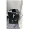 Image 6 : GREY METAL/WOOD SHELVING UNIT WITH ASSORTED CONTENTS, BLACK FILING CABINET & BUMIL SAFE *NO COMBO*