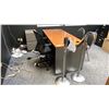 Image 1 : FURNITURE CONTENTS OF OFFICE- 2 DESKS, 2 FILING CABINETS, 3 CHAIRS *COMPUTERS NOT INCLUDED*