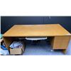 Image 3 : FURNITURE CONTENTS OF OFFICE- 2 DESKS, 2 FILING CABINETS, 3 CHAIRS *COMPUTERS NOT INCLUDED*