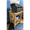 Image 3 : BROTHER DCP-L2550DW OFFICE PRINTER ON SMALL MOBILE 3 TIER TABLE CART