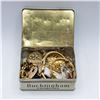 Image 1 : ANTIQUE TIN W WATCHES JEWELLERY ETC