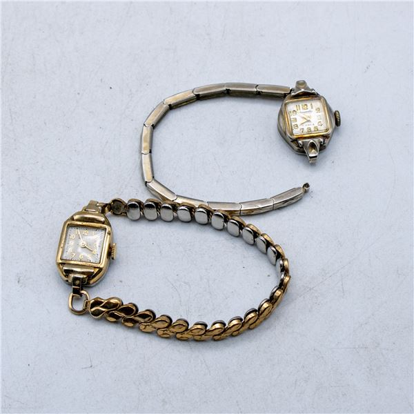 PAIR VINTAGE LADIES COCKTAIL WATCHES AS IS