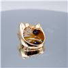 Image 4 : CUSTOM 14K YELLOW GOLD SWIRL DINNER RING WITH