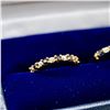 Image 2 : 10K YELLOW GOLD HOOP EARRINGS WITH 10 BRILLIANT