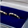 Image 3 : 10K YELLOW GOLD HOOP EARRINGS WITH 10 BRILLIANT