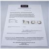 Image 5 : 10K YELLOW GOLD HOOP EARRINGS WITH 10 BRILLIANT