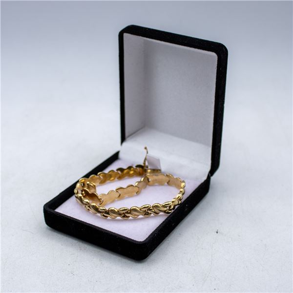 VINTAGE 14K FAVORI HIGH POLISH HALLOW BRACELET