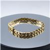 Image 1 : VINTAGE 14K GOLDEN LINE HALLOW BRACELET HIGH