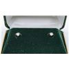 Image 1 : 14K YELLOW GOLD ROUND BRILLIANT DIAMOND EARRINGS
