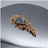 Image 1 : VINTAGE 14K YELLOW GOLD CUSTOM MADE BLACK OPAL