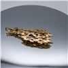 Image 2 : VINTAGE 14K YELLOW GOLD CUSTOM MADE BLACK OPAL