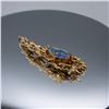 Image 3 : VINTAGE 14K YELLOW GOLD CUSTOM MADE BLACK OPAL