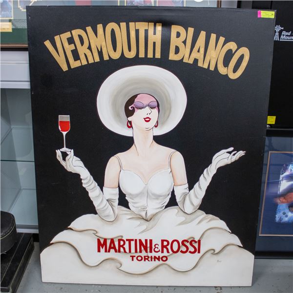 ORIG PAINTING OF VERMOUTH ADVERTISEMENT LARGE