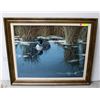 Image 1 : LOON REFLECTIONS ORIG PAINTING BY J HIEBERT