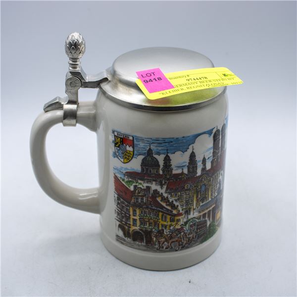 WEST GERMANY BEER STEIN BY "KLEIBER, REGNITZLOSAV,
