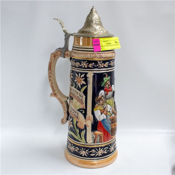 LARGE WESTERN GERMANY BEER STEIN