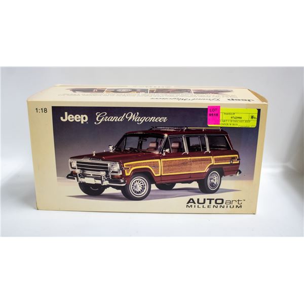 AUTO ART 1:18 DIECAST JEEP WAGONEER W BOX