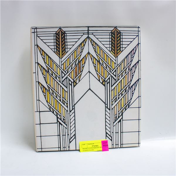 FRANK LLOYD WRIGHT BOOK ON LEADED GLASS