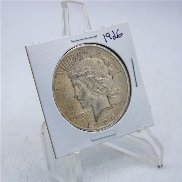 1926 US SILVER PEACE DOLLAR COIN