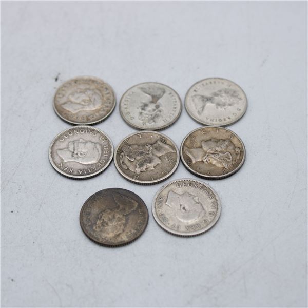 LOT OF 8 VTG SILVER DIMES