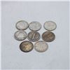 Image 2 : LOT OF 8 VTG SILVER DIMES