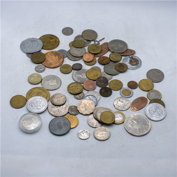 LARGE LOT ASSTD COLLECTOR TOKENS & COINS