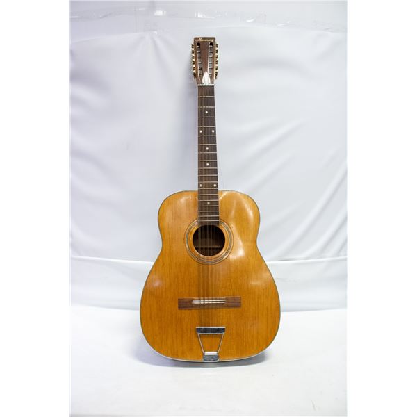 1950S HARMONY 12 STRING FAT BODY ACOUSTIC W CASE
