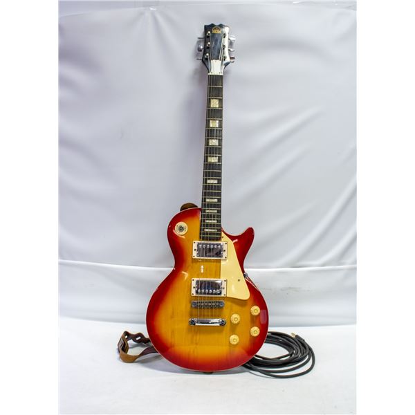 1970S HONDO LES PAUL SUNBURST GUITAR W CASE