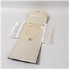 Image 5 : 14K GOLD 1 STRAND AKOYA PEARL & SAPHIRE FLOWER