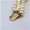Image 8 : 14K GOLD 3 ROW AKOYA PEARL & SAPPHIRE BRACELET